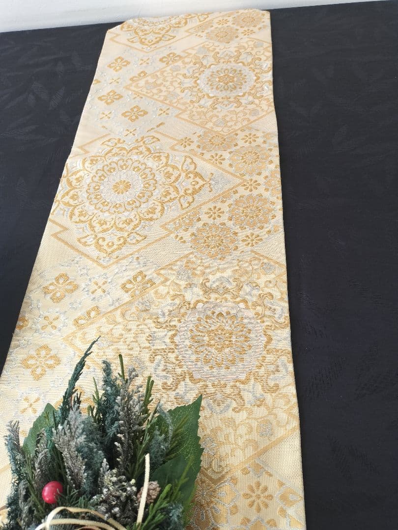 Fei1213　A885★逸品‼️クリスマス‼️テーブルランナー2m4cm