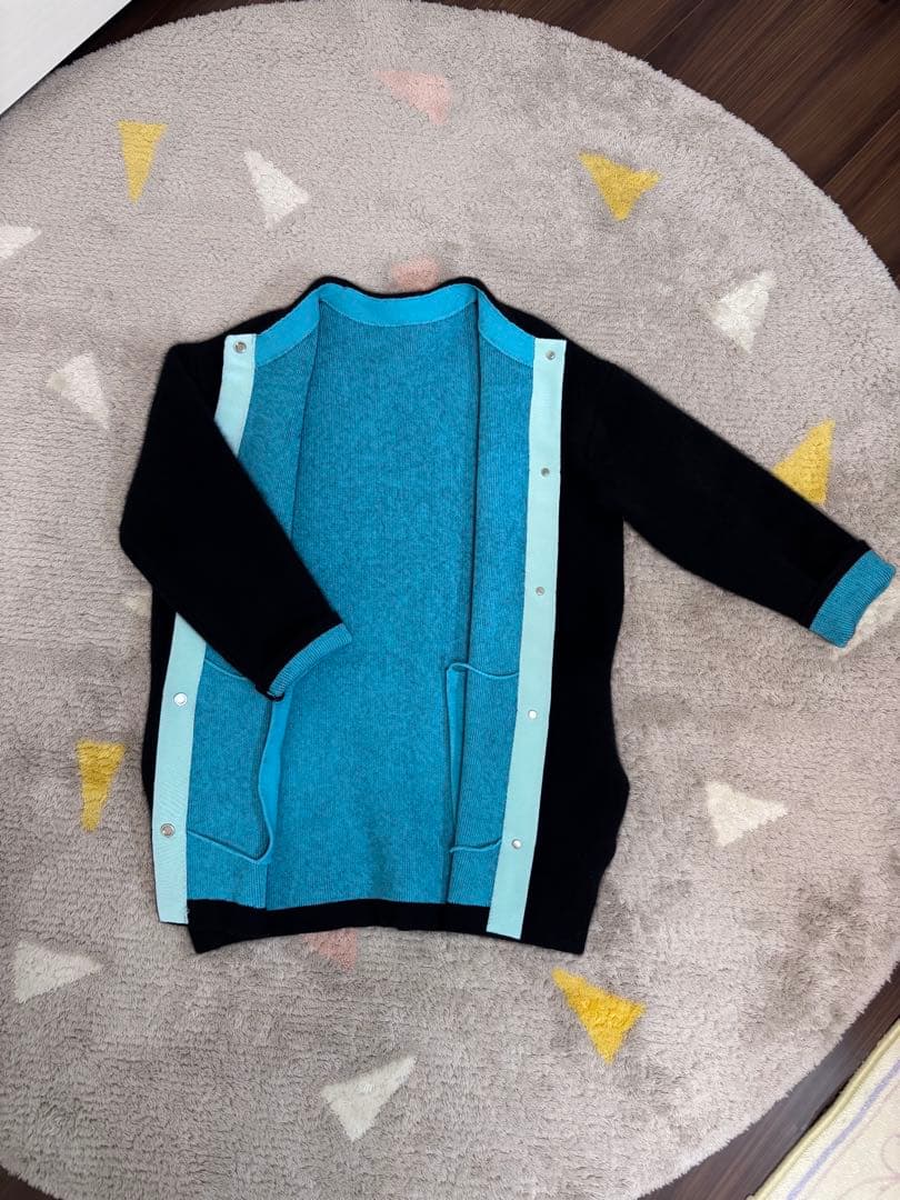 ＊美品＊エレンディーク　CNラクーンミックスダブルカーディガン