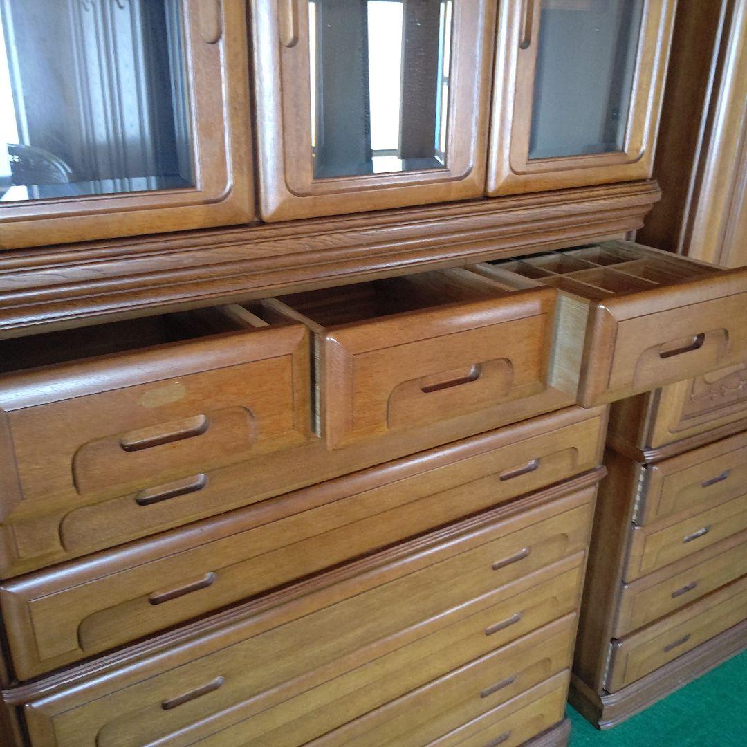 府中 桐製家具 収納チェスト 開き収納セット