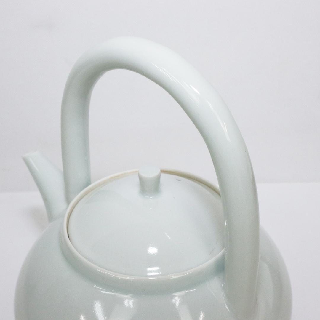 村田亀水造 白磁 急須 煎茶道具