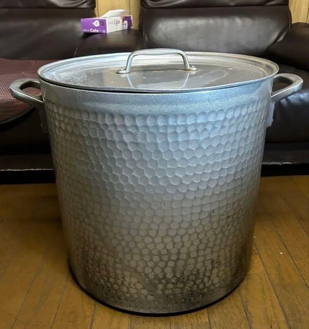 アルミ　両手深型鍋　寸胴鍋　SS 45cm 業務用　蓋付き