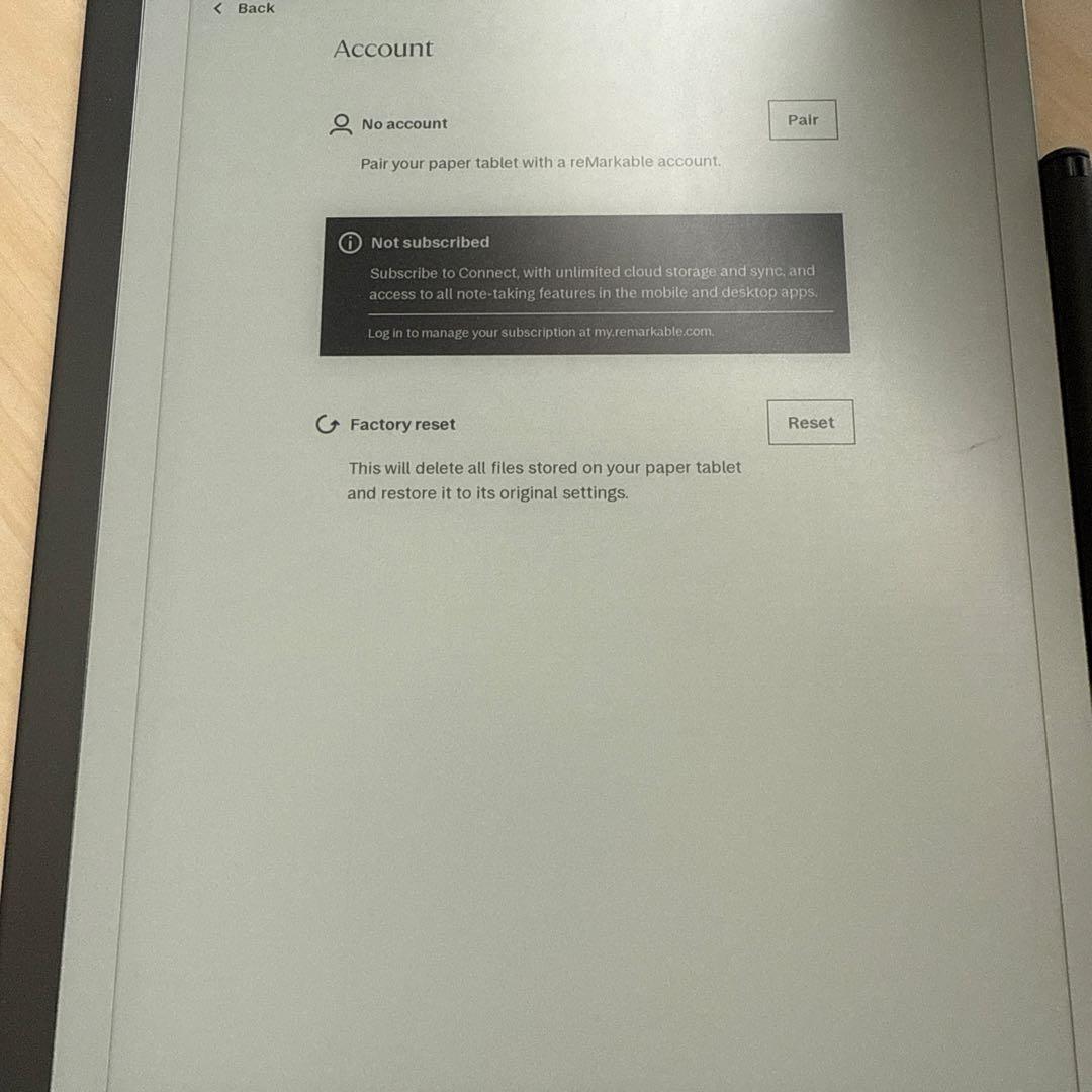 m*s様 reMarkable Paper Tablet 本体