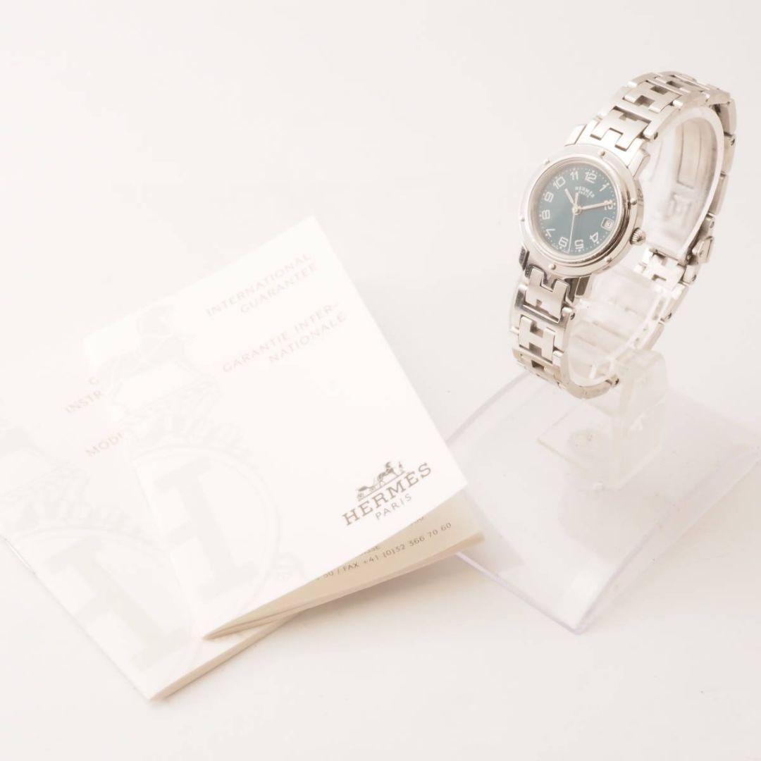 エルメス クリッパー CL4.210 クォーツ ネイビー レディース