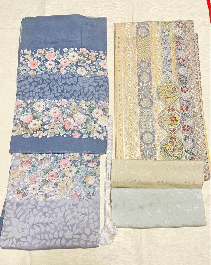 訪問着フルセット　辻ヶ花　作家　落款　正絹　絞り　ぼかし　入学式　結婚式