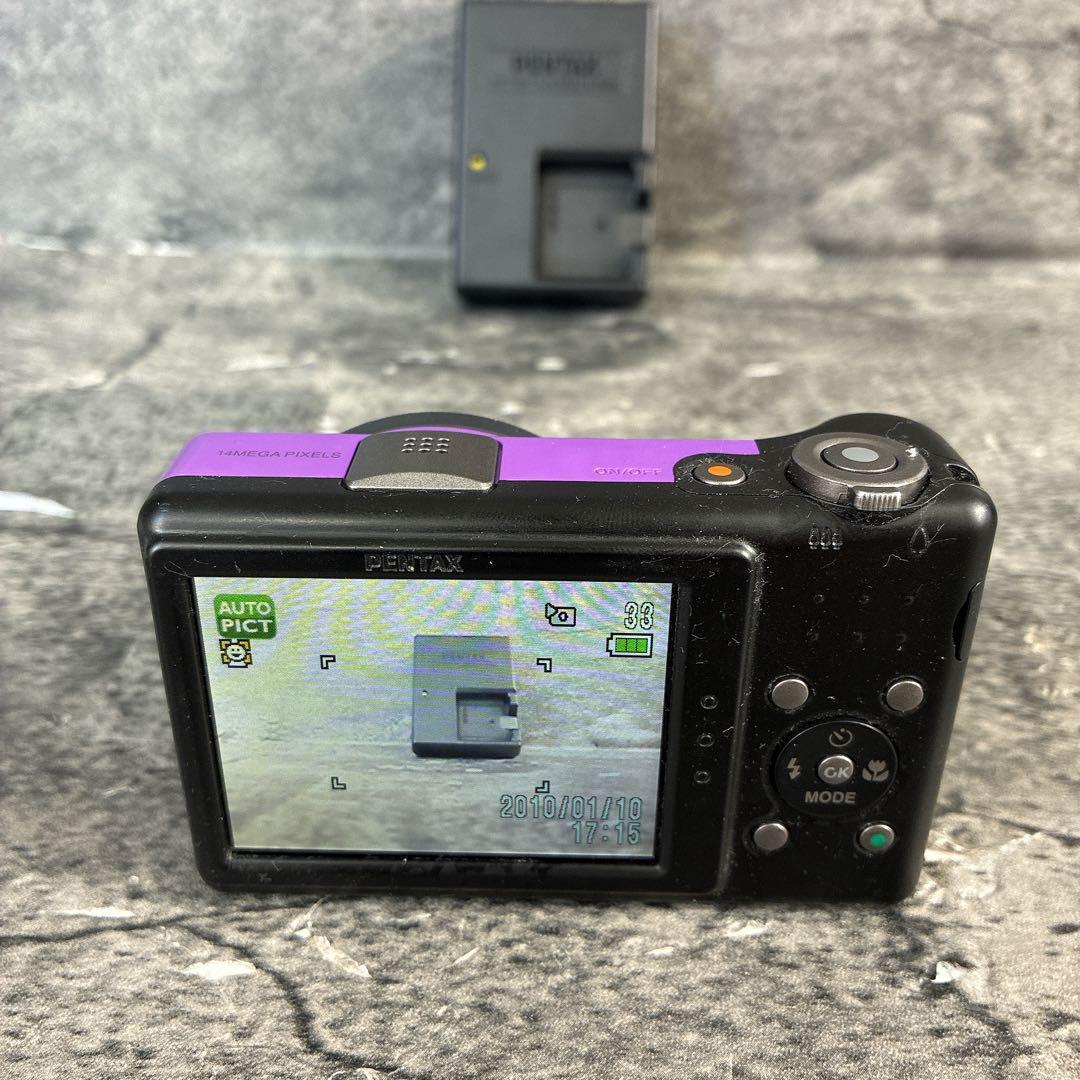 PENTAX Optio RZ10 パープル 本体　ややべたつき
