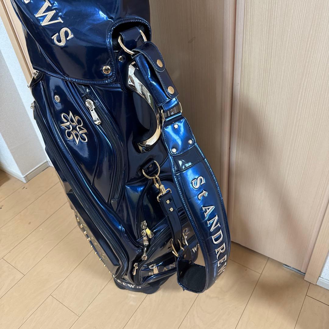 St Andrews セントアンドリュース ゴルフキャディバッグ 大型 青