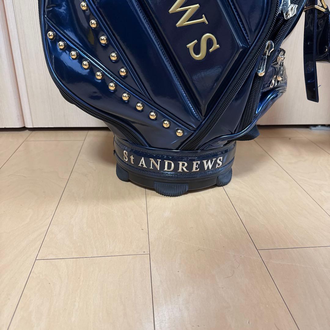 St Andrews セントアンドリュース ゴルフキャディバッグ 大型 青