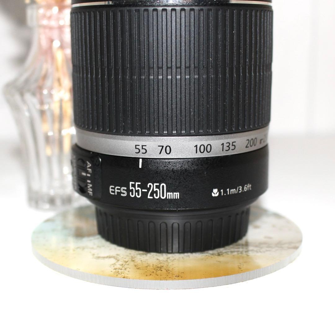 Canon 望遠レンズEF-S 55-250mm IS手ブレ補正　ズームレンズ