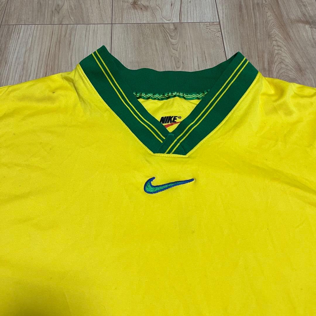 90s NIKE ナイキ　ブラジル代表　ユニフォーム　ゲームシャツ　M