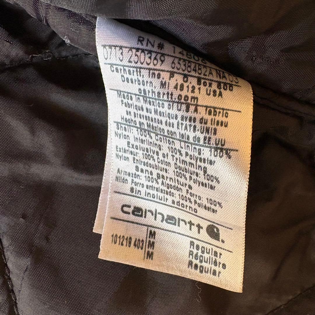 【美品】Carhartt カーハート ダックベスト メキシコ製M ダークネイビー