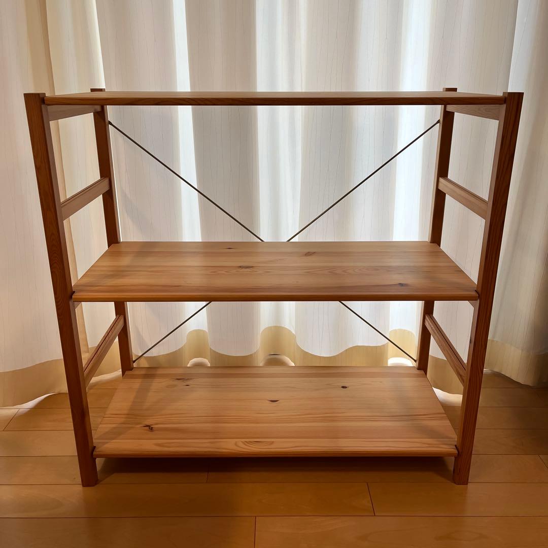 無印良品 パイン材　ユニットシェルフ 幅86×奥行39.5×高さ83cm