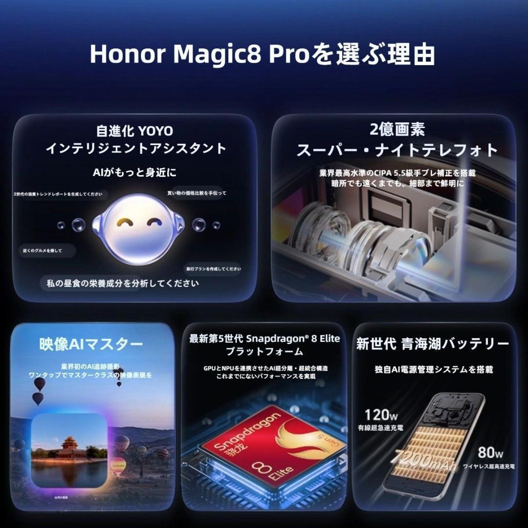 【Wahyu】HONOR Magic 8 Pro 16GB/512GB 白