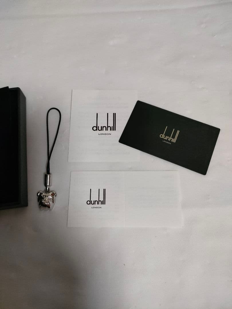 dunhill　ダンヒル　ブルドッグ　チャーム　ストラップ　キーホルダー