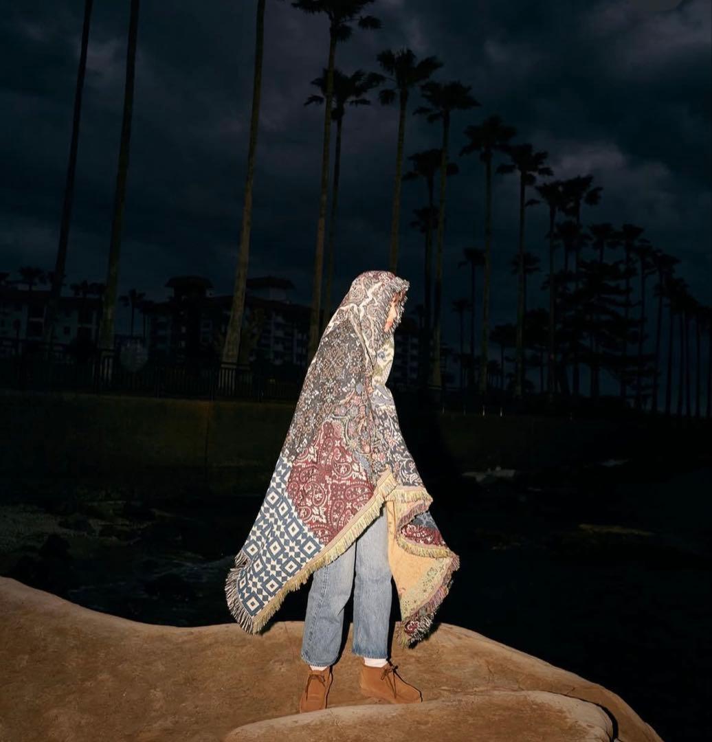 kaito fukui ラグ　ブランケット　NY リバーシブル