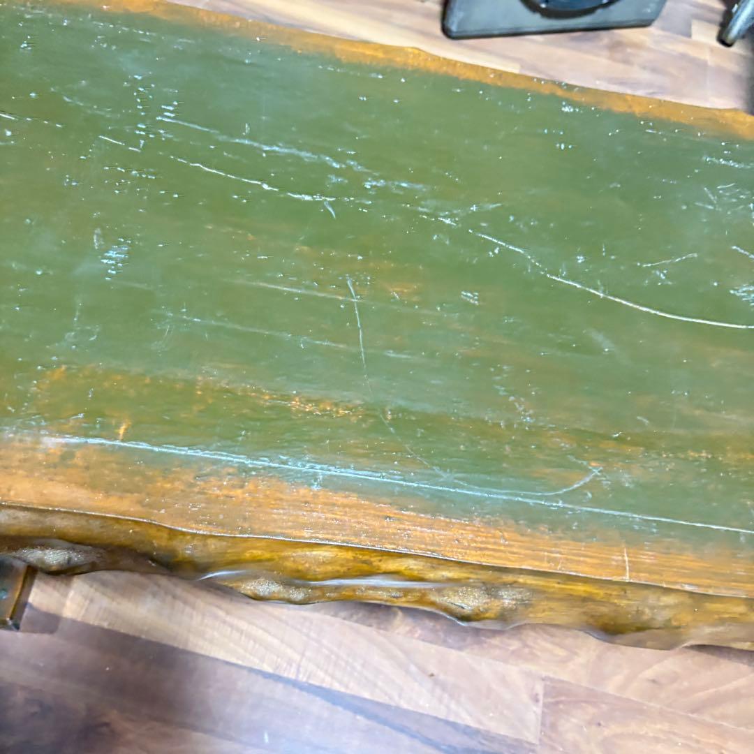 ベンチ　　ローテーブル自作　欅？　古材