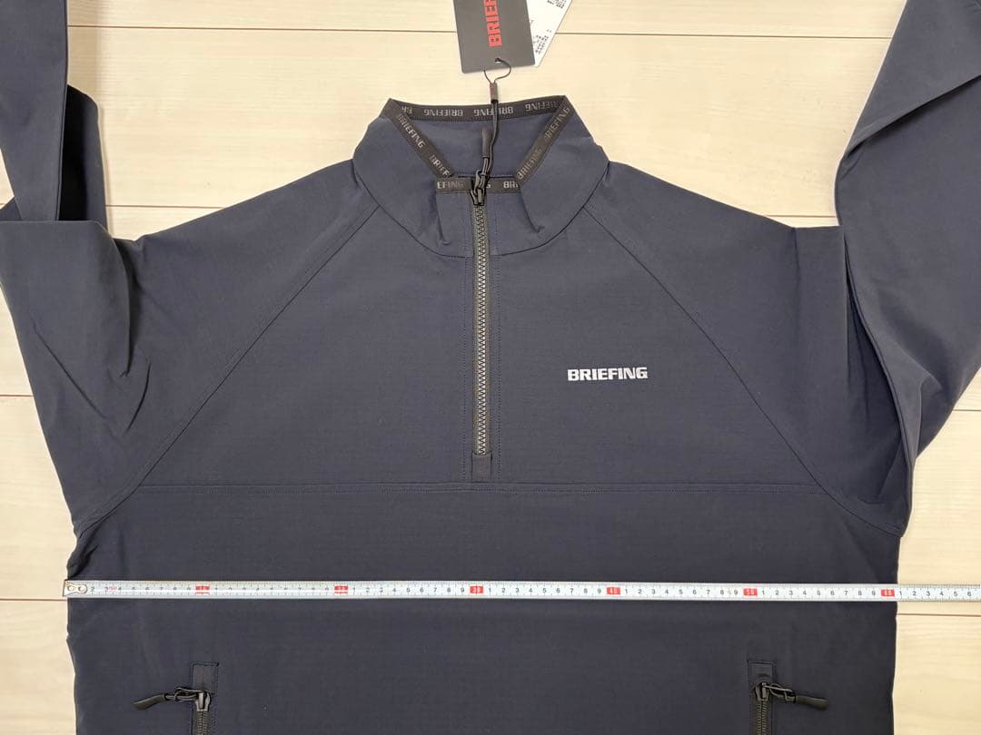 未使用)ブリーフィング ゴルフ メンズ フリースハーフジップ サイズL ブラック