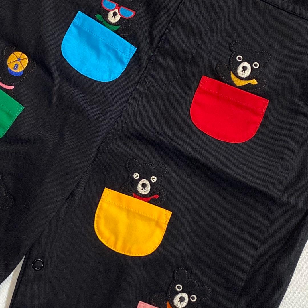 ★新品★MIKI HOUSE/ダブルビー★L(90-100)★オーバーオール