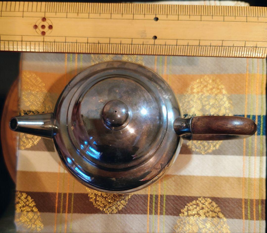 【煎茶道具】銀製　急須　中川浄益作