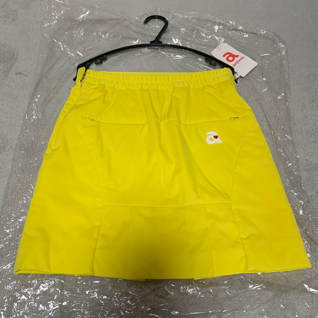 新品未使用タグ付きarchivio アルチビオ レディーススカート36 イエロー