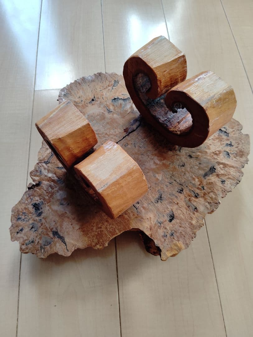 [天然木こぶ☆座卓/花台/盆栽台/瓶台/飾り台]