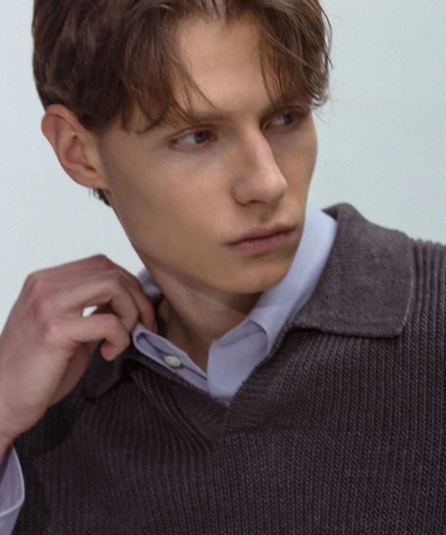 トップス FADE COLOR LINEN HALF SLEEVE SKIPPER