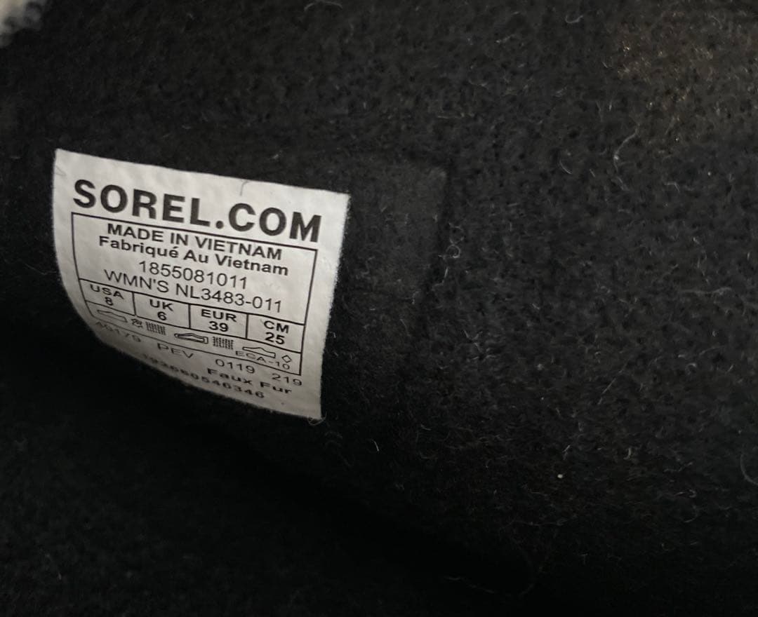 新品タグ付き　SOREL ウィンターカーニバル スノーブーツ 25cm ブラック