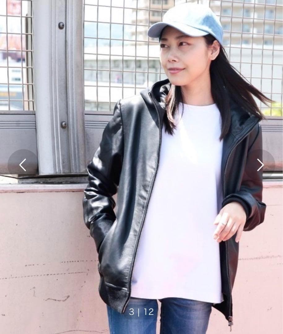 DETAILS　レザーフードジャケット