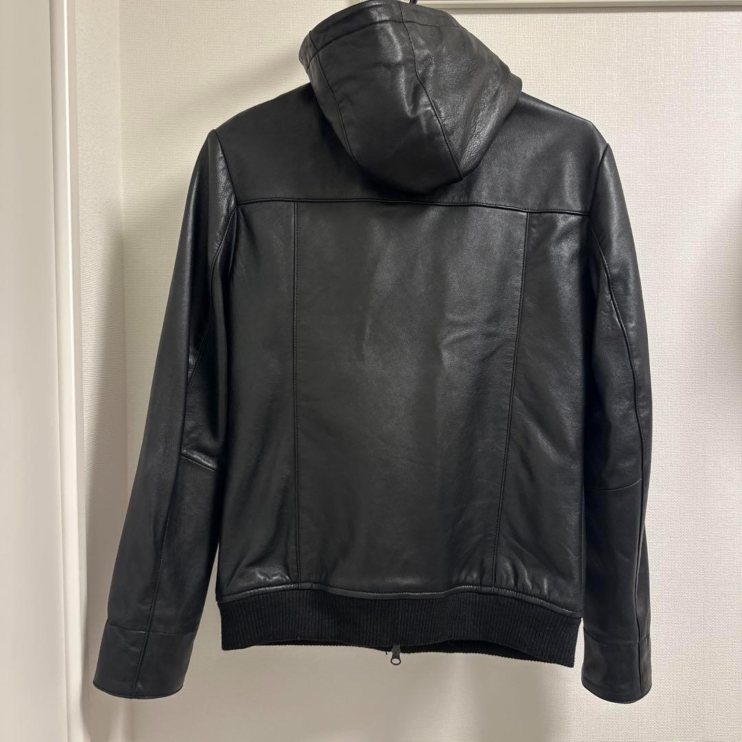 DETAILS　レザーフードジャケット