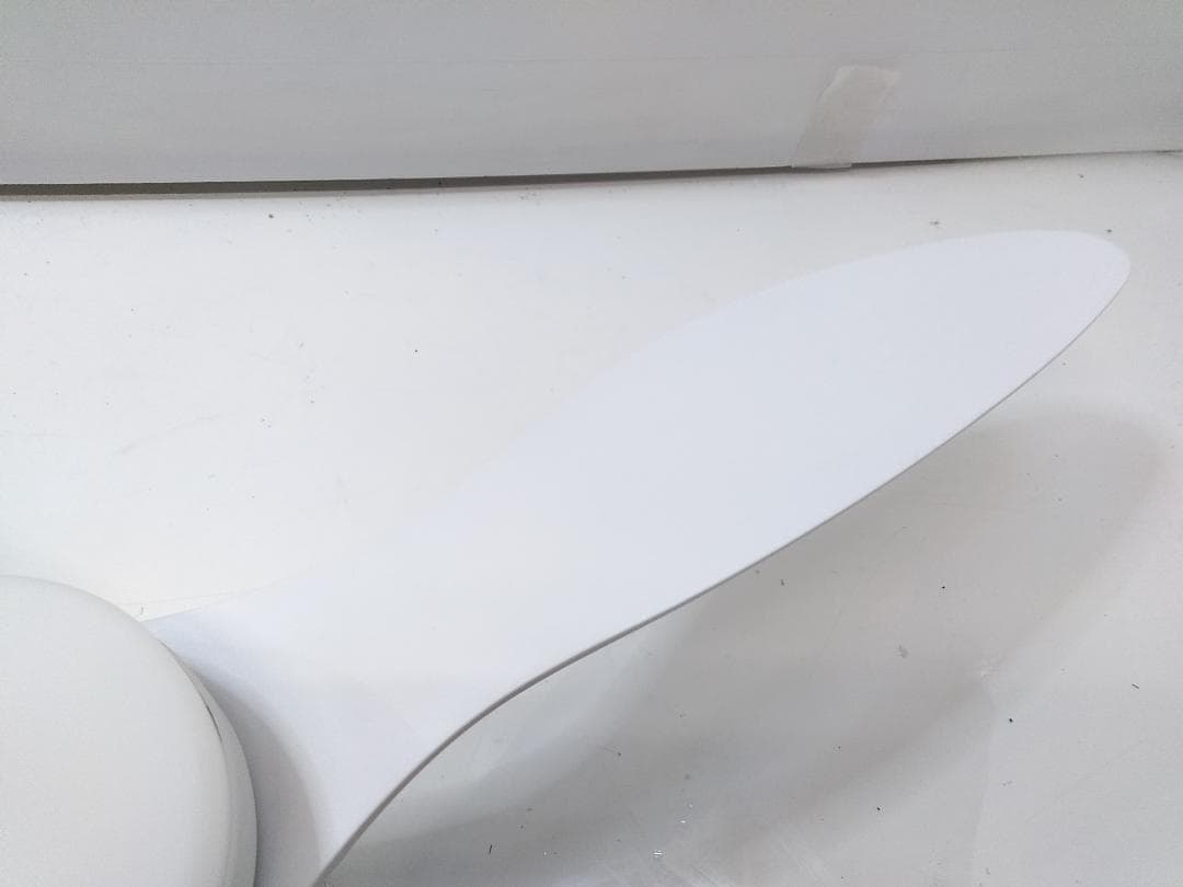 未使用 LEDシーリングファンライト Ra85 3枚 天井照明 リモコン付 △