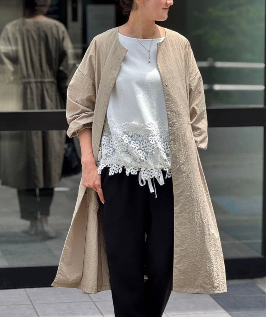 BEARDSLEY （ビアズリー） 裾レースカットソー　美品