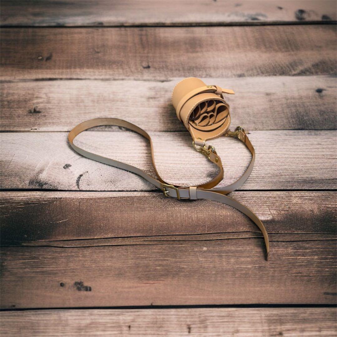 ハンドメイド　ヌメ革シザーケース