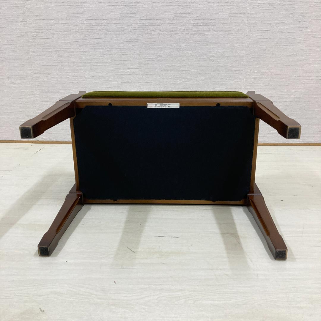 【マルニ】地中海　エントランスチェア　ベンチ　椅子　スツール　モケットグリーン