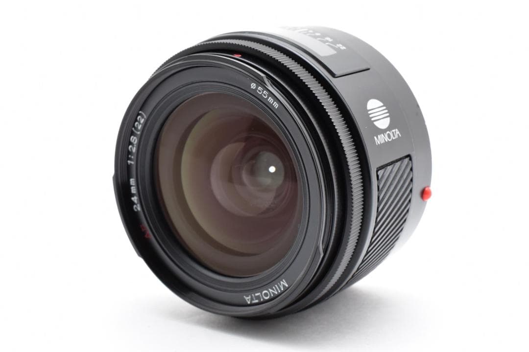 MINOLTA AF 24mm F2.8 純正レンズフィルター付 C092