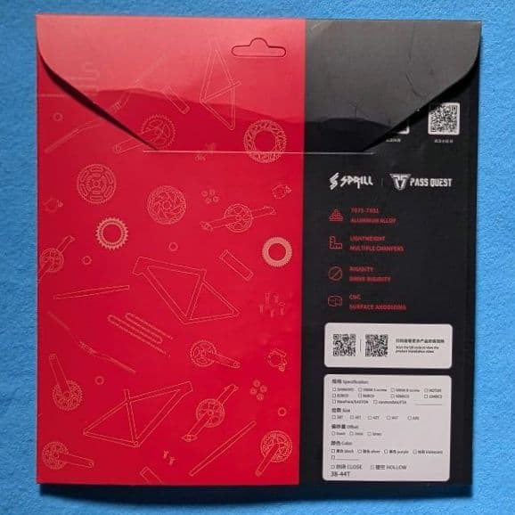 PassQuest カンパ 5アーム(135mm)用 チェーンリング 40T