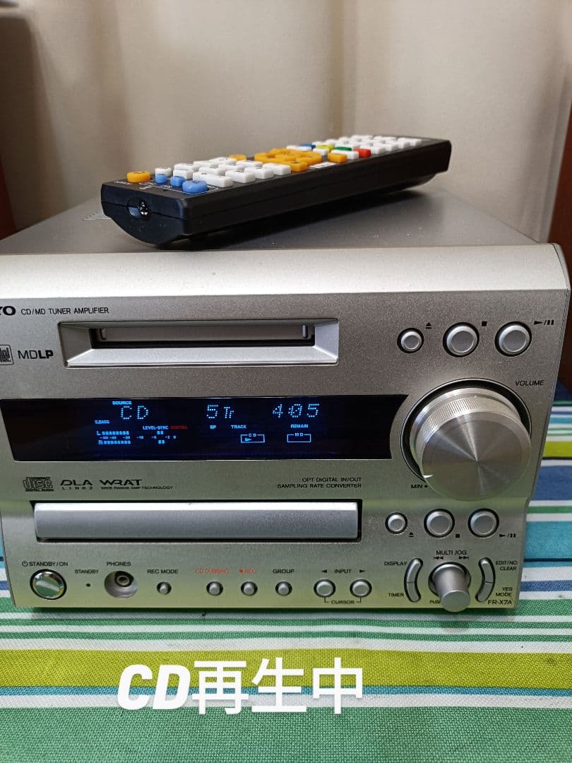 ONKYO FR-X7A CD,MD,FM/AM 整備済完動品 リモコン付