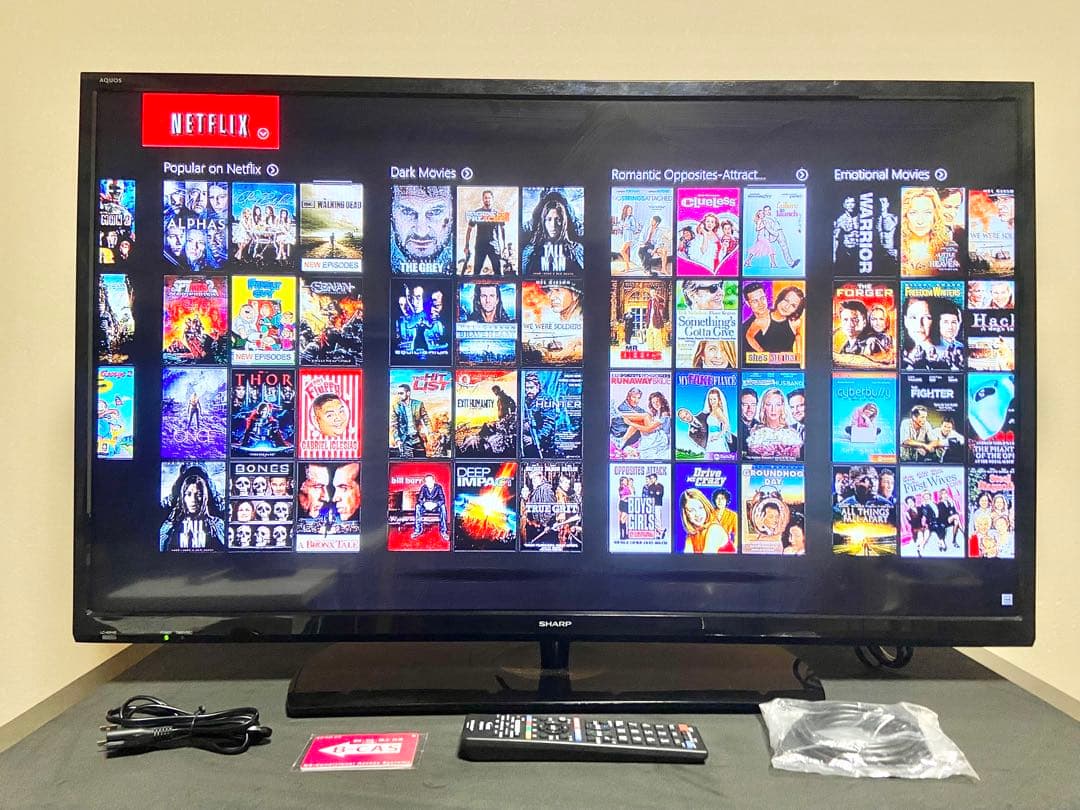 シャープ 40型液晶テレビ 40H40（2017年製）◆互換リモコン・B-CAS