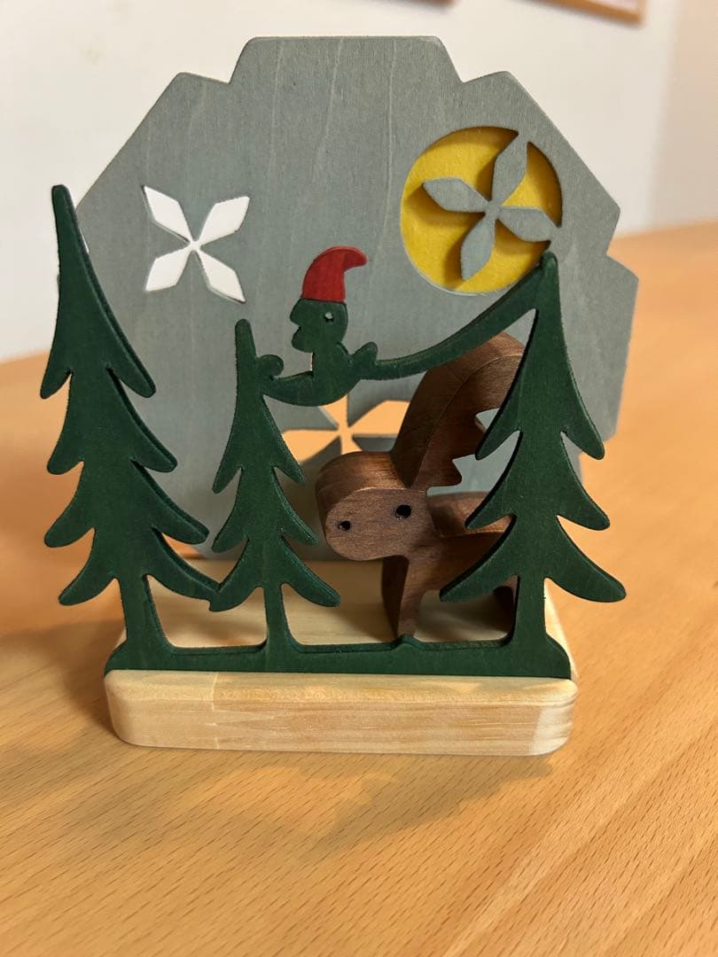 ブレーメンの音楽隊　季節木製置物セット　12ヶ月