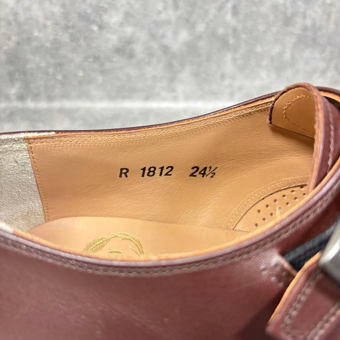 【極美品】スコッチグレイン ダブルモンク 1812 レザー 24.5cm