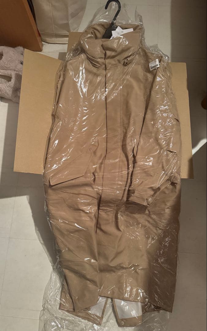 k*.様 Hyke ベージュ フード付きロングコート サイズ3 (新品・未開封)