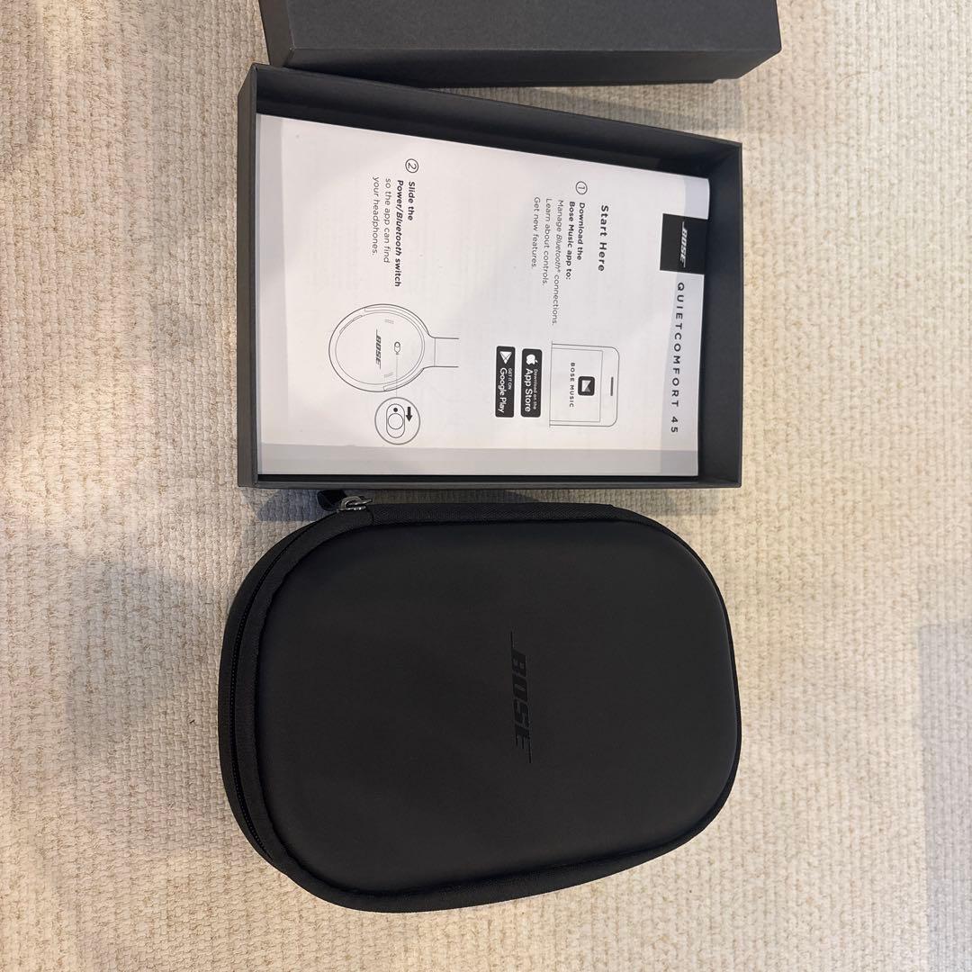 BOSE QC45 Headphones ワイヤレスヘッドホン ケース付き