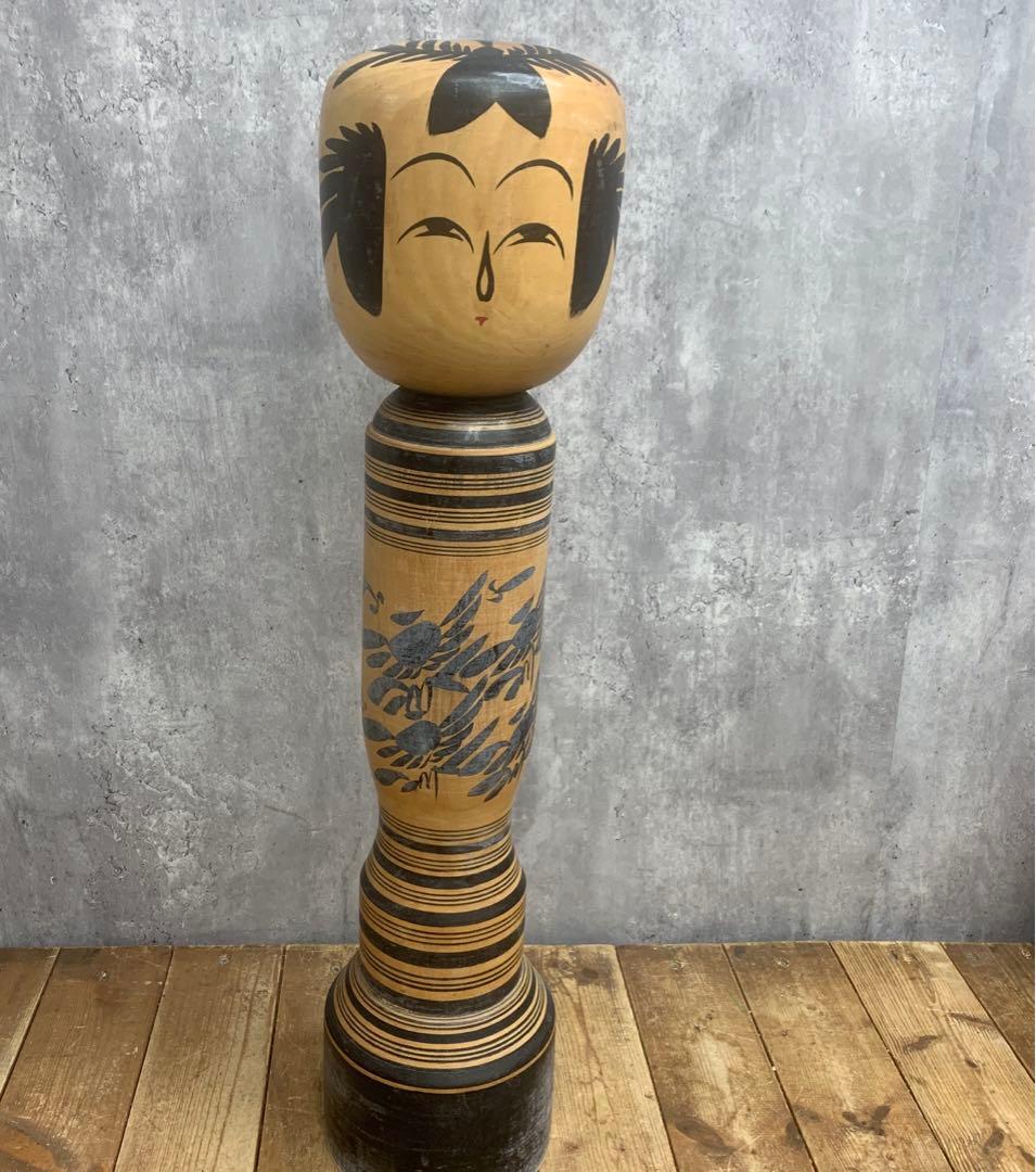 3F 【名工 平賀謙一 作】作並こけし 2体セット 伝統工芸品 サイン入り