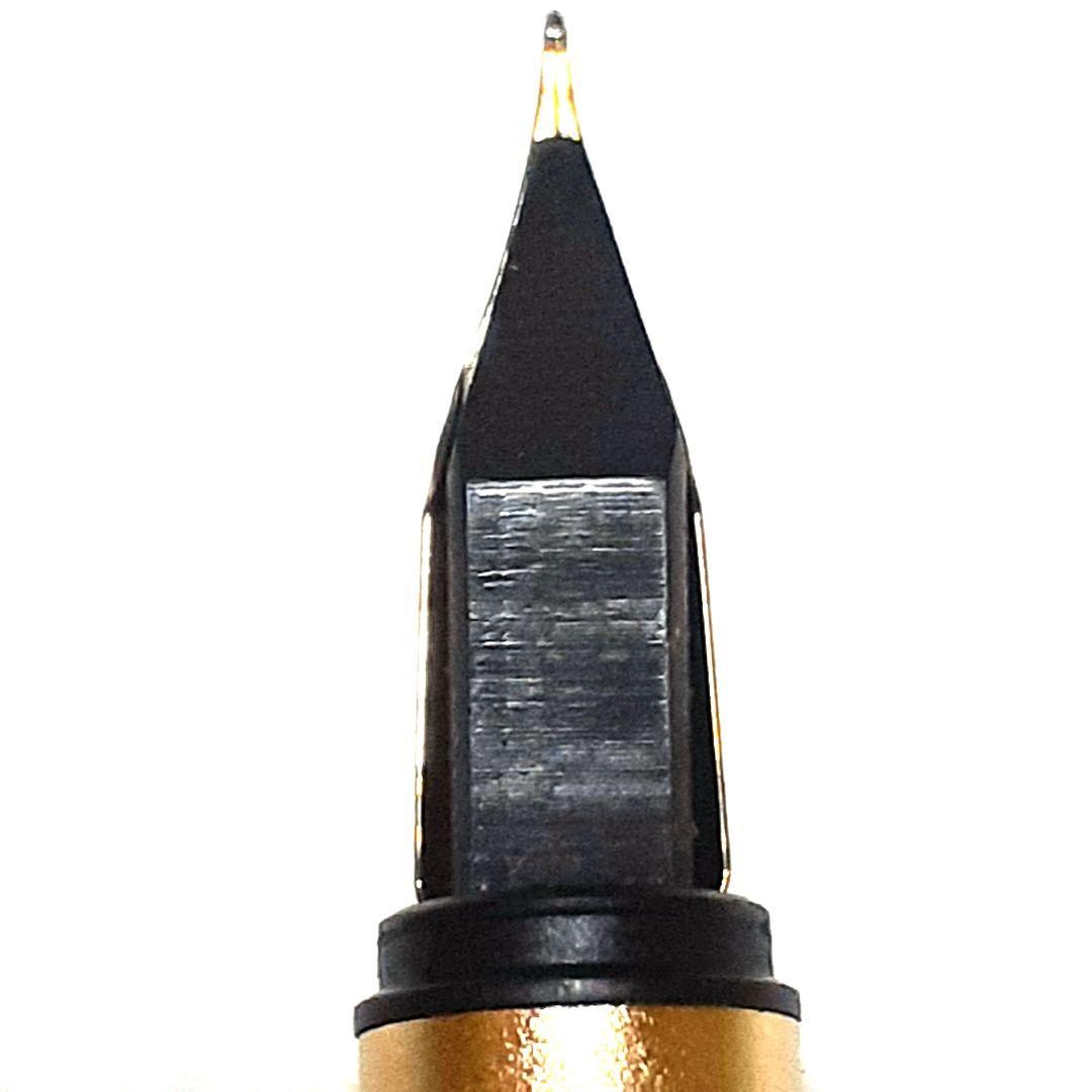 モンブラン MONTBLANC 万年筆 ノブレス 金張り ペン先585刻印