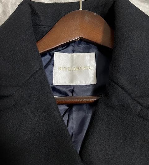 【即配送】RIVE DROITE ラグランPコート ネイビー リヴドロワ