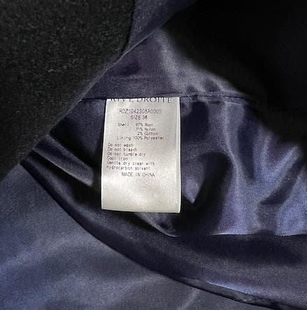 【即配送】RIVE DROITE ラグランPコート ネイビー リヴドロワ