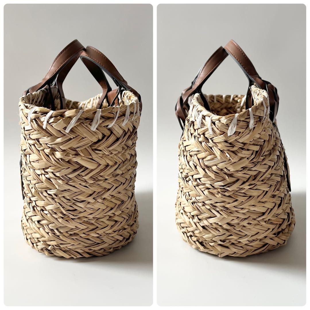 アニヤハインドマーチ　スモールバスケット ペーパーアイズ　天然草木　ブラウン系