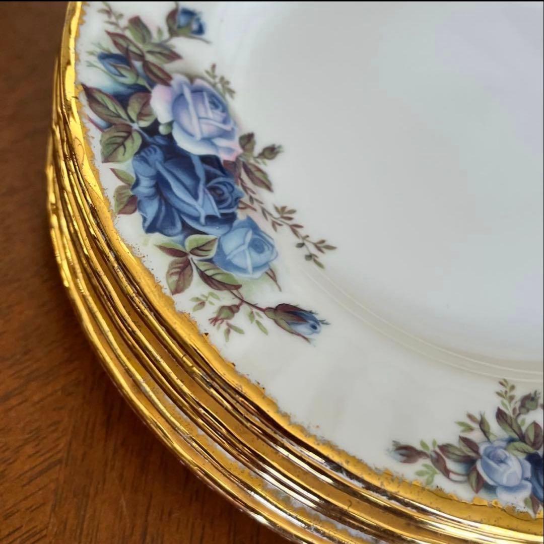 【美品】英国製　ロイヤルアルバート★ムーンライトローズ★ケーキ皿　3枚