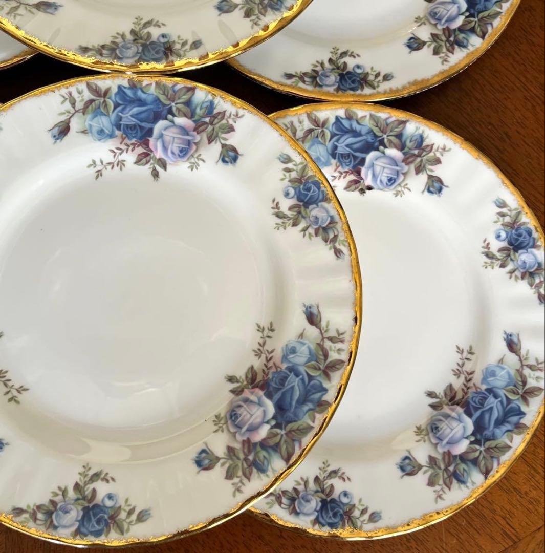 【美品】英国製　ロイヤルアルバート★ムーンライトローズ★ケーキ皿　3枚