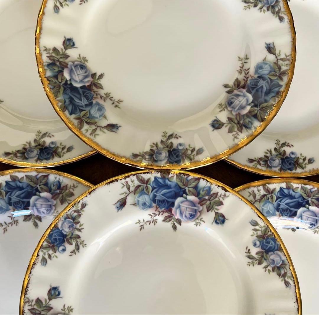 【美品】英国製　ロイヤルアルバート★ムーンライトローズ★ケーキ皿　3枚