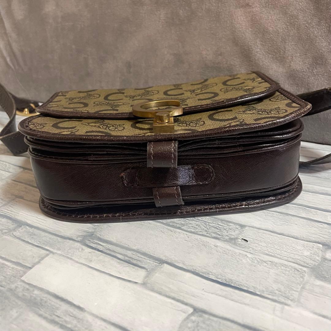 vintage OLD CELINE オールド ショルダー バッグ 馬車 金具