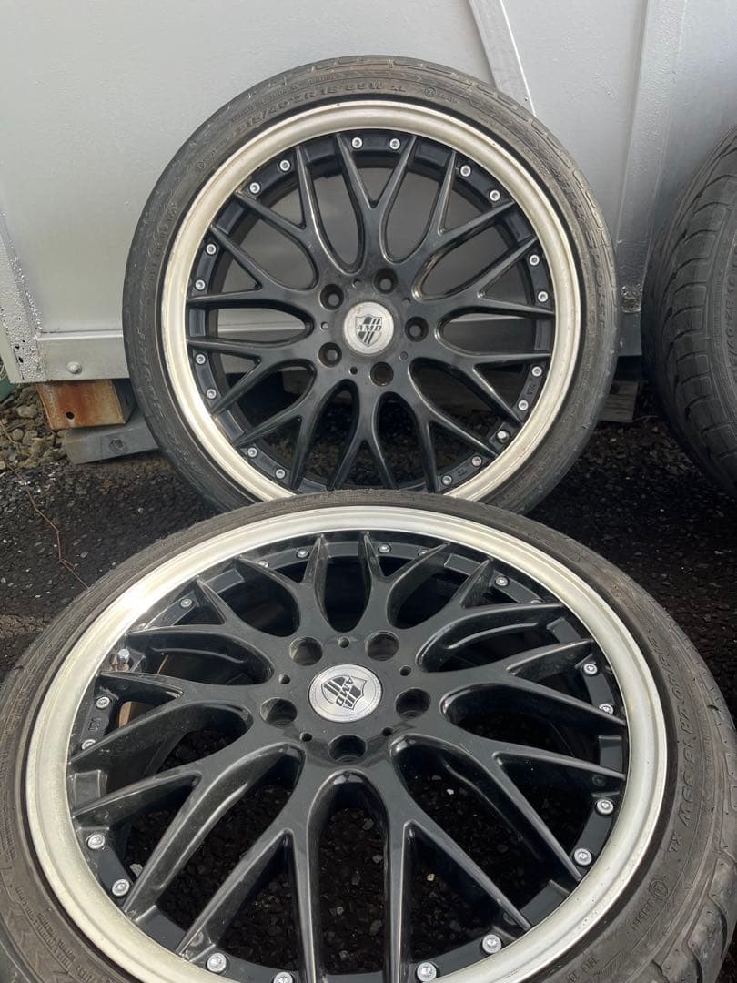 N*.様 18インチ ブラックホイールセット 4本